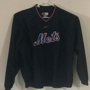 N.y.mets pull over wind breaker xl
